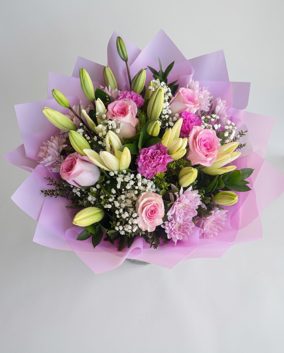 Ramo con tulipanes