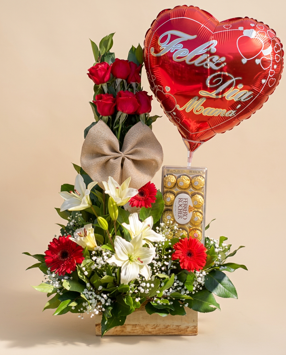 Arreglo de rosas clásico